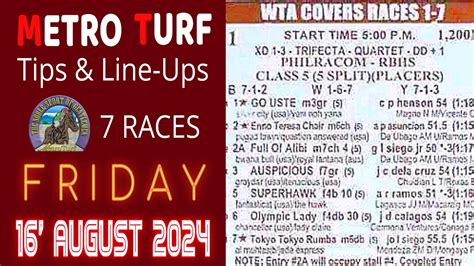 kj168 today live race tips|MMTCI LIVE RACING TIPS FOR SATURDAY AUGUST 31, 2024 .
